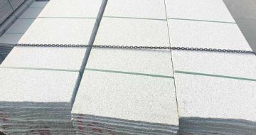 东营芝麻白毛板，石材毛板