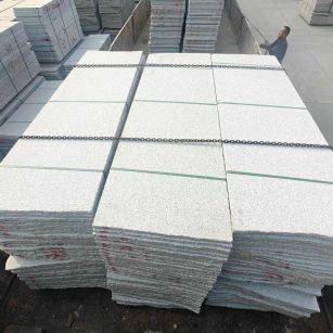 东营芝麻白毛板，石材毛板