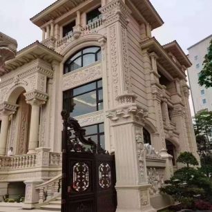 东营黄金麻别墅外墙异形定制