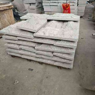 东营芝麻白蘑菇石，自然面