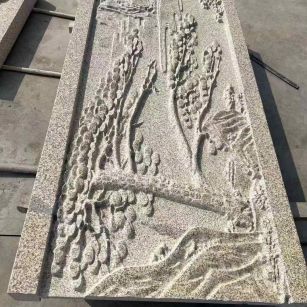 东营黄金麻别墅雕刻版 别墅私人定制