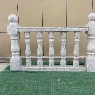 东营芝麻白阳台栏杆 花岗岩栏杆