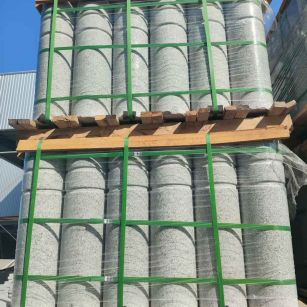 东营挡车柱芝麻白 挡车石