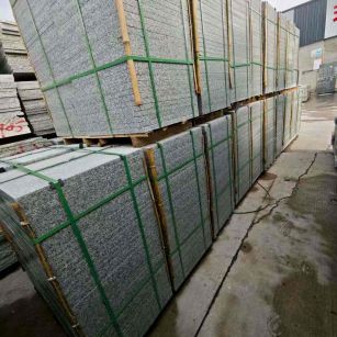 东营芝麻白地铺版 石材地铺石